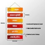 Sehaz Artworks Wooden Wall Hangings for Home Decoration | Ganesha Mantra - 6-0024 - Fast Shipping to USA & Canada - Image 2