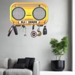 Webelkart Wooden HD UV Printed Cassette Shaped Key Wooden Key Holder for Home/Office Decor,Key Stand for Wall Decor,Designer Key Holder (9.5" X 6" Inches) - Fast Shipping to USA & Canada - Image 5