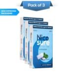 Nicosure Nicotine Gum-2mg-Pack of 3-30 Gums|Tobacco Control Aid|Spearmint Flavour|Doctors' Preference|Aids in Quitting Tobacco|Great taste| Long lasting flavour|Sugar-free - Fast Shipping to USA & Canada - Image 4