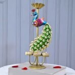 CraftVatika Elegant Metal Peacock Candle Holder - Perfect Home Decoration Diwali, Intricate Design Tealight Candle Holders for Home Diwali Christmas DECOR (Single Side) - Fast Shipping to USA & Canada - Image 4