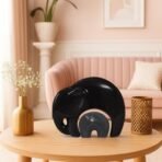 Xtore Home DECOR Lucky Charm Elephant Mother & Kid | Piano Finish Ceramic Figures - (Set of 2 Piece, Black and Grey) - Fast Shipping to USA & Canada - Image 3