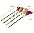 VRB Dec 5 Pcs Artificial Foam Tulip Flowers for Home, Office, Bedroom,Room Decoration, Restaurant Decoration and Craft (Mix Calla Lily, 5) - Fast Shipping to USA & Canada - Image 2