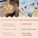 One94Store Pink Tulip Crystal Ball LED Night Light | Decorative Table Lamp with Artificial Flowers for Bedroom, Home Decor, Living Room & Gifting (8 cm) - Fast Shipping to USA & Canada - Image 4