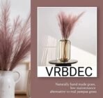 VRB Dec 3 Pcs Artificial Pampas Grass Sticks | Faux Flowers for Vases | Decoration Items for Living Room Vase Office, Bedroom, Balcony Table, Diwali Decoration tems Corner (Pack of 3) (Rosy Pink) - Fast Shipping to USA & Canada - Image 3