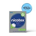 Cipla Nicotex Nicotine Sugar Free Mint Plus Gums 2mg | Helps to Quit Smoking | WHO - approved Therapy | 12 Gums each pack | Pack of 9 - Fast Shipping to USA & Canada - Image 2