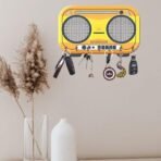 Webelkart Wooden HD UV Printed Cassette Shaped Key Wooden Key Holder for Home/Office Decor,Key Stand for Wall Decor,Designer Key Holder (9.5" X 6" Inches) - Fast Shipping to USA & Canada - Image 4