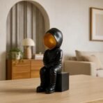 Xtore Modern Abstract Black and Gold Figurine | Resin Home Decor Accent | Unique Art Piece for Living Room, Office, or Gallery | Contemporary and Thought - Provoking Design - Fast Shipping to USA & Canada - Image 3