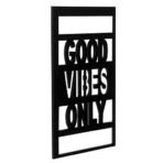 JaipurCrafts Designer Good Vibes only MDF Cutout Ready to Hang Home DECOR Wall Art - 8.00" 12.00" - Fast Shipping to USA & Canada - Image 3