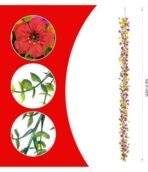 VRB Dec 1 Pcs Artificial Flowers Vine Silk Daisy Garland Fake Ivy,(6 ft Long) Wedding Decorations Diwali/Ganpati/Christmas Decorations Fake Daisy Floral Vine Silk Hanging Flower for Home (Multi) - Fast Shipping to USA & Canada - Image 2