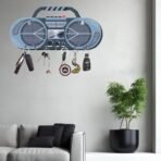 Webelkart Antique Wood HD UV Printed Radio Shaped Key Holder for Home/Office Decor,Key Chain Holder for Wall Decor,Key Stand for Home,Key Hanger (12" X 5.5" Inches) - Fast Shipping to USA & Canada - Image 5