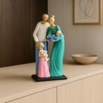 Xtore Colorful Family Figurine | Resin Home Decor Accent | Unique Art Piece for Living Room, Office | Vibrant and Expressive Design | Symbol of Family Love and Unity - Fast Shipping to USA & Canada - Image 3