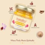 Ashtagandh Chandan Tilak for Pooja | 100% Pure & Natural | Blend of 8 Sacred Ingredients with Sandalwood, Camphor & Saffron | Skin Safe & Long Lasting Pooja Samagri | 40g Premium Glass Jar - Fast Shipping to USA & Canada - Image 2