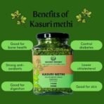 Indiana Organic Kasuri Methi, Dry Fenugreek Leaves, Kasoori Methi, Manually Cleaned A++ Grade, Packed in Air Tight Glass Jar - 50 Gram | No Dust or additives | New Nov 2024 harvest - Fast Shipping to USA & Canada - Image 4