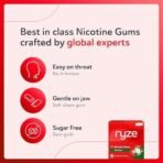 RYZE Nicotine Gum 2mg | Pack of 5 (45 gums) | Royal Paan | Freedom from Smoking & Tobacco | Easy on Throat | FDA Approved | Sugar Free | Teeth Whitening - Fast Shipping to USA & Canada - Image 6