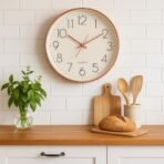 Xtore Modern Round Wall Clock with Luxurious Finish (Pack of 1, RG & White) - Fast Shipping to USA & Canada - Image 3