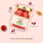 Satvik Roli Kumkum | 100% Pure Haldi & Lime Red Tilak Powder | Safe on Skin, Non-Staining & Long-Lasting | Ideal for Daily Pooja, Festivals, Weddings & Rituals | 30g Premium Glass Jar - Fast Shipping to USA & Canada - Image 2