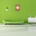 JaipurCrafts Wood Handcrafted Kundan Studded Wall Clock (Multicolour, 11.8 Inch X 0.4 Inch X 16.9 Inch) - Fast Shipping to USA & Canada - Image 3