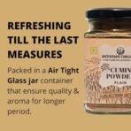 Indiana organic - Roasted Cumin powder | Bhuna jeera powder | Packed on order from fresh batch | Zero added Colours, Fillers, Additives & Preservatives - 150 Gram (Roasted cumin powder) - Fast Shipping to USA & Canada - Image 2