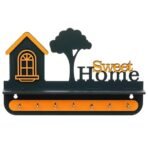 Webelkart Premium Stylish Wooden Sweet Home Keys Hanger for Wall Decor/Key Holder for Home Decoration/Key Chain for Office Decor, Key Holder for Wall (28 Cm x 18 Cm) - Fast Shipping to USA & Canada - Image 5