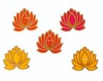 VRB DecTM Acrylic Lotus Flower Cutout | Lotus Cut-Out| DIY Rangoli Kit | Decoration for Diwali, Dashera | for Rangoli, Pooja, Decorations, Festival Gift, Wedding Decorations (Red, 12) - Fast Shipping to USA & Canada - Image 4