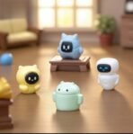 VRB Dec 6 Pcs Miniature Toys,Showpiece for Home Decor,Decorative Items,Car Dashboard,Valentine,Gifts Figurines,Cake Decoration Items,Figurines for Home Decor. (6 Pcs Futuristic Robot Miniature) - Fast Shipping to USA & Canada - Image 4