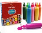 CraftVatika 24 Rangoli Colour Powder Tube Kit Diwali Decoration Items Bottles Tool Floor Art Rang for Home Navratri Pongal Pooja Mandir Decor (Pack of 24) - Fast Shipping to USA & Canada - Image 3
