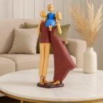 Xtore Gold & Burgundy Resin Family Figurine | Modern Decorative Statue | Parent and Child Design | Living Room, Bedroom, Office Accent - (Pack of 1, Multicolor) - Fast Shipping to USA & Canada - Image 2