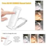 One94Store Book Lamp for Students, USB Rechargeable LED Study Light, 3 Brightness & Color Modes, Clip-On, Portable & Eye-Friendly (White) - Fast Shipping to USA & Canada - Image 2