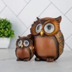Global Grabbers Owl Statue for Good Luck Showpiece Home Decor Items for Living Room and Gifts (Brown) - Fast Shipping to USA, Canada & India - Image 5