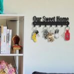 Sehaz Artworks Key Holder for Home Decor Stylish | Key Hangers for Wall | Key Stand | Key Chain Holder | Wall Stand Holder - Our Sweet Home Metal Keyholder - Fast Shipping to USA & Canada - Image 5