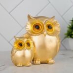 Global Grabbers Owl Statue for Good Luck Showpiece Home Decor Items for Living Room and Gifts (Golden 1) - Fast Shipping to USA, Canada & India - Image 5
