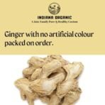 Indiana Organic Dry Whole Ginger, Sabut Sonth Adarak, 100 gram - Fast Shipping to USA & Canada