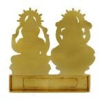 JaipurCrafts Laxmi Ganesh Gold Plated Statue - Idol for Car Dashboard, Home, Office DECOR, Gifting Decorative Showpiece, Temple Gift (Zinc, Golden)- 2.75 in x 2.75 in - Fast Shipping to USA & Canada - Image 4