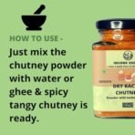 Indiana Organic kachri chutney powder 150 gram | Authentic Rajasthan dry kachari chutney powder | Homemade | Freshly Ground Packed On Order - Fast Shipping to USA & Canada - Image 5
