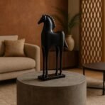Xtore Elegant Black Horse Figurine | Modern Minimalist Home,Office Decor | Sleek Resin Sculpture | Contemporary Home Accent - Fast Shipping to USA & Canada - Image 3