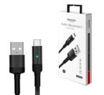 Xtore Yesido 2.4A Fast charging Micro USB Cable with smart Auto Disconnect | LED Indicator |Data & Charge - Premium Quality (120cm, Black) - Fast Shipping to USA & Canada