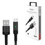 Xtore Yesido 2.4A Fast charging Micro USB Cable with smart Auto Disconnect | LED Indicator |Data & Charge - Premium Quality (120cm, Black) - Fast Shipping to USA & Canada
