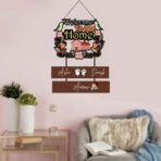 Webelkart Premium Wooden Welcome To Our Home Customised Wall Hanging Name Plate For Home Entrance outdoor, Wooden Hanging House Name Plate - (16 x 10 inches) - Fast Shipping to USA & Canada - Image 4