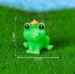 VRB Dec 1 Set Miniature Showpiece Set for Home Decor, car Dashboard,Valentine,Living Room,Gifts Figurines,Cake Decoration Items,Figurines for Home Decor. ((4 Pcs Cute Frog Miniature)) - Fast Shipping to USA & Canada - Image 2
