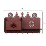 Sehaz Artworks Key Holder for Home | Key Hanger | Key Stand | Key Holders for Wall (7 Hooks, MDF Brown) - Fast Shipping to USA & Canada - Image 4