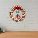 Webelkart Antique Merry Christmas Printed Wall Hanging/Front Door Hanging for Home and Christmas Decorations Items Christams Hanging (10" inches) - Fast Shipping to USA & Canada - Image 4