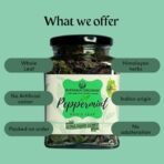 Indiana Organic Peppermint Tea Pure Whole Leaves, Organic Himalayan Herbs, Herbal Tea Fresh Aroma - 25 Gram - Fast Shipping to USA & Canada - Image 2