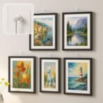 Xtore Wall Sticker Hooks | Ready to Hang Adhesive Hooks | Strong Sticky Hooks for Keys, Towels, Bags | No Drilling Required | White Square Design - Pack of 10 - Fast Shipping to USA & Canada - Image 2