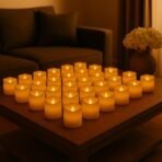 Xtore Votive Smooth Electric Flameless Candles | Perfect for Home DECOR, mandir, Date Nights Gifting - (Pack of 24) - Fast Shipping to USA & Canada - Image 5