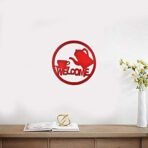 Sehaz Artworks Welcome Tea Plaque Sign - Red Wooden Plaque Wall Hangings Home Room & Wall Decor Wall Art - Fast Shipping to USA & Canada - Image 4