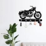 Webelkart Premium HD UV Printed Bullet Bike Shape Wooden Key Holder Home and Office Decor- Home Decor Items for Wall (9.5 x 6.5 Inch, Wood, Multicolor) - Fast Shipping to USA & Canada - Image 3