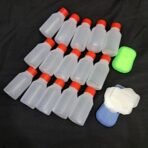 Pack of 15 | 50ml Empty Gangajal Bottles with 2 Travel Paper Soaps | Reusable for Pooja, Travel, and Storage Portable & Refillable Container For Hair Oils Shampoo Conditionar - Fast Shipping to USA & Canada - Image 3