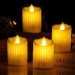 VRB DecTM Dancing Acrylic Candle Flameless & Smokeless Decorative Candles Led Tea Light Candle Perfect for Gifting, Home, Birthday, Diwali, Christmas,Decorative Candles (6 Pcs Flickering Candle) - Fast Shipping to USA & Canada