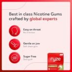 RYZE Nicotine Gum 2mg | 2mg Fresh Fennel Nicotine Gum | Pack of 4 (36 gums) | Easy on Throat | FDA Approved | Sugar Free | Teeth Whitening Properties - Fast Shipping to USA & Canada - Image 5