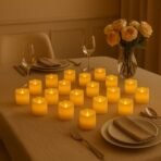 Xtore Votive Smooth Electric Flameless Candles | Perfect for Home DECOR, mandir, Date Nights Gifting - (Pack of 16) - Fast Shipping to USA & Canada - Image 3